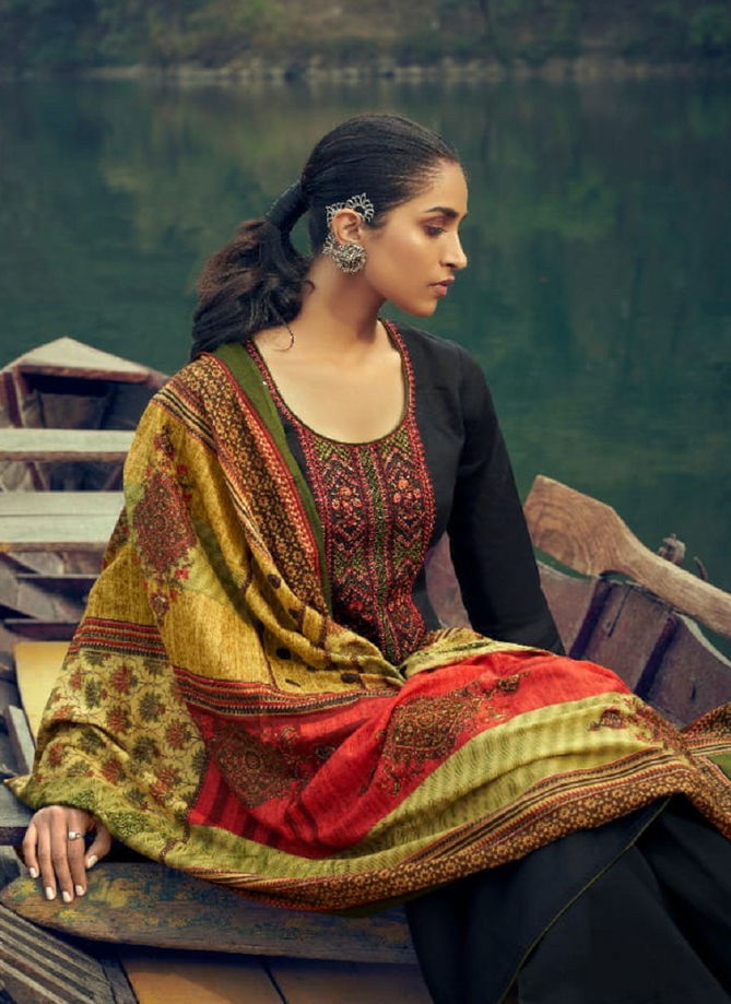 Levisha Anaya Exclusive Latest Heavy Kashmiri Embroidery Work Cotton Dress Collection